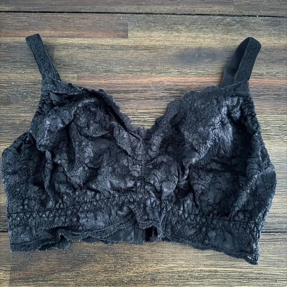 Cosabella Black Lace Wireless Bralette M